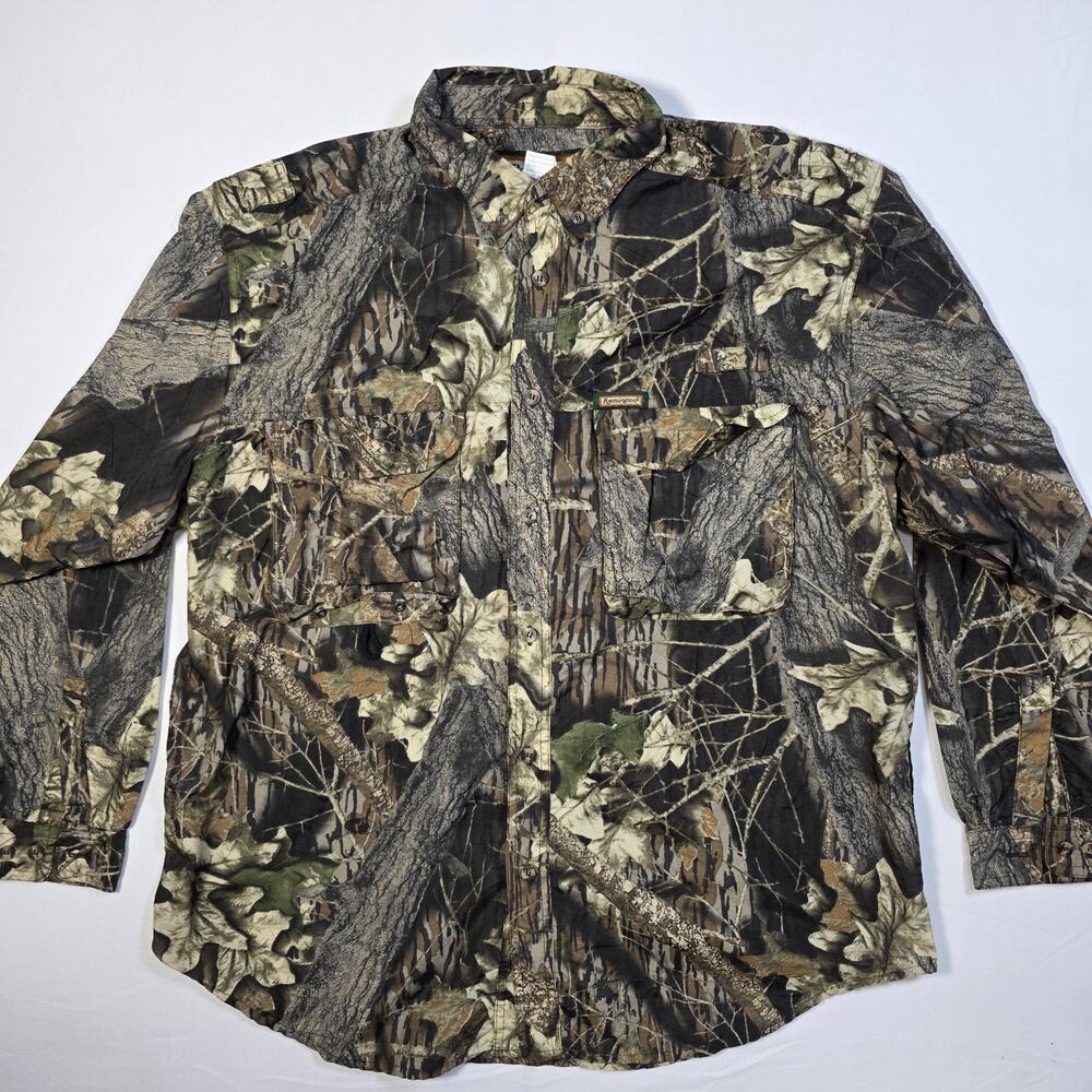 Remington Men's XL Camo Hunting Fishing Shirt Button Up Lightweight Long Sleeve